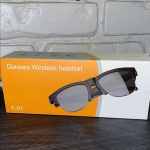 F-01 Wireless Glasses Headset - Black
